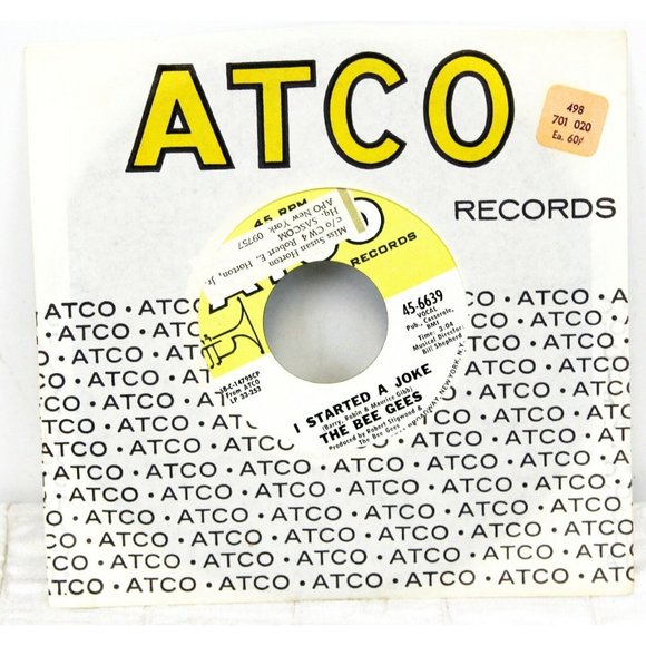 1968 Bee Gees I Started A Joke/Kilburn Towers ATCO Record 45-6639 Vinyl LP Singl - Picture 1 of 3